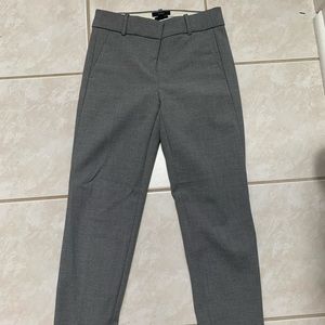 j. crew size 0: grey cameron pants